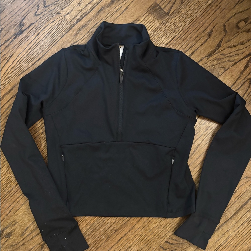 All in Motion Black Quarter-Zip Sweatshirt